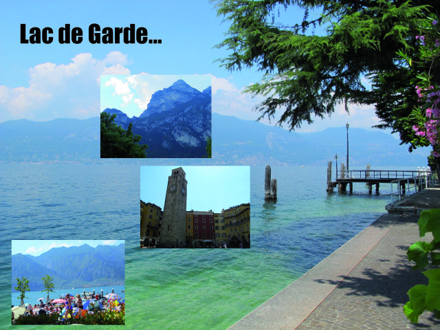 carte postale lac de garde garda italie