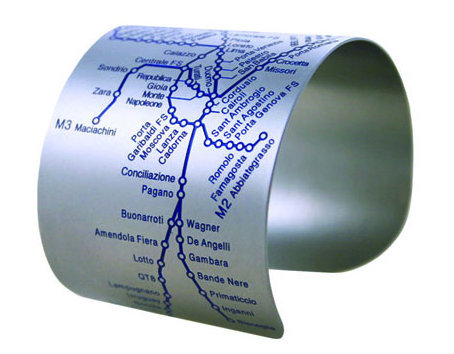 bracelet plan métro milan